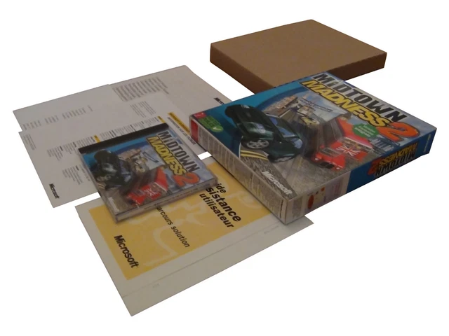 Boîte BIG BOX Du Jeu PC Midtown Madness - Version Française, Boîte Et Cale Seulement, Très Bon état