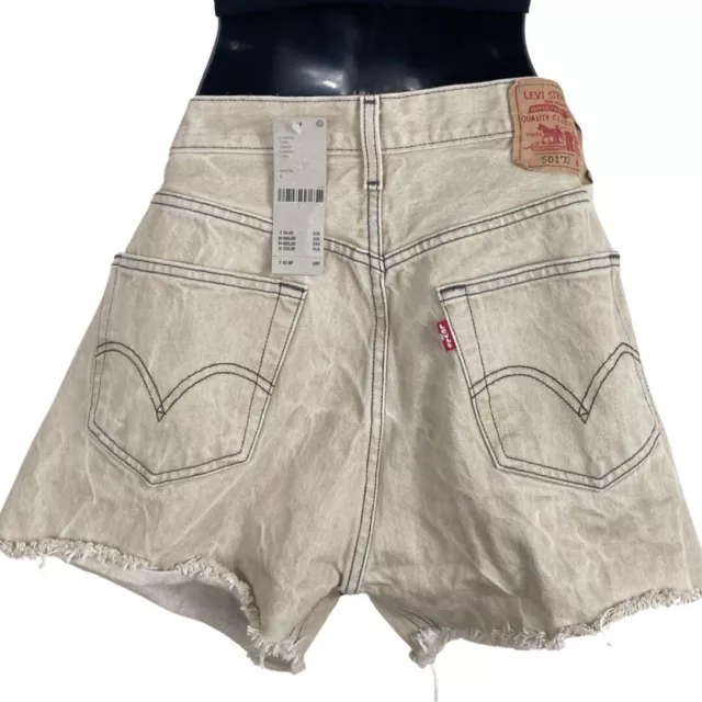 Urban Outfitters Urban Renewal Remade Levis Earth Tone Cut Off Shorts-Large 2