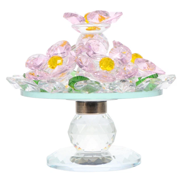 Maceta de cristal blanco decoración mesa de boda rosa