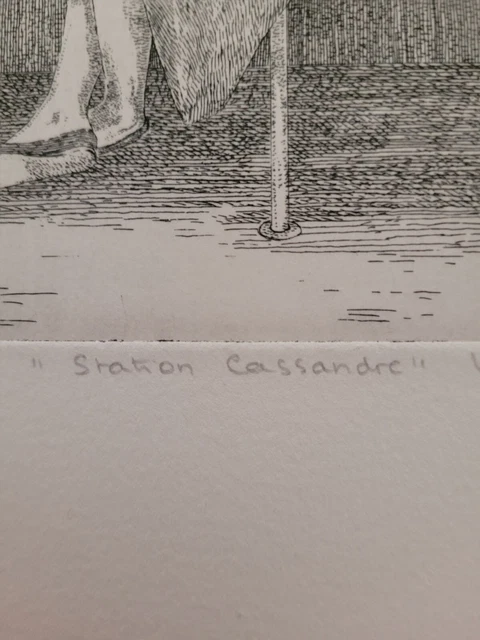 Véronique JORDAN-ROMAN (1943-1991) eau forte ? Lithographie - Numérotée signée 5