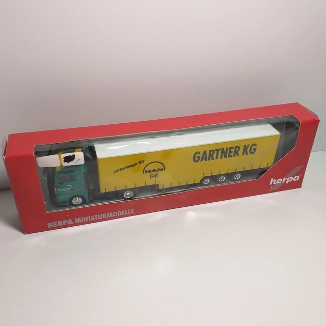 HERPA 187 MAN TGA Planensattelzug " Gartner KG Austria " EUR 20,50