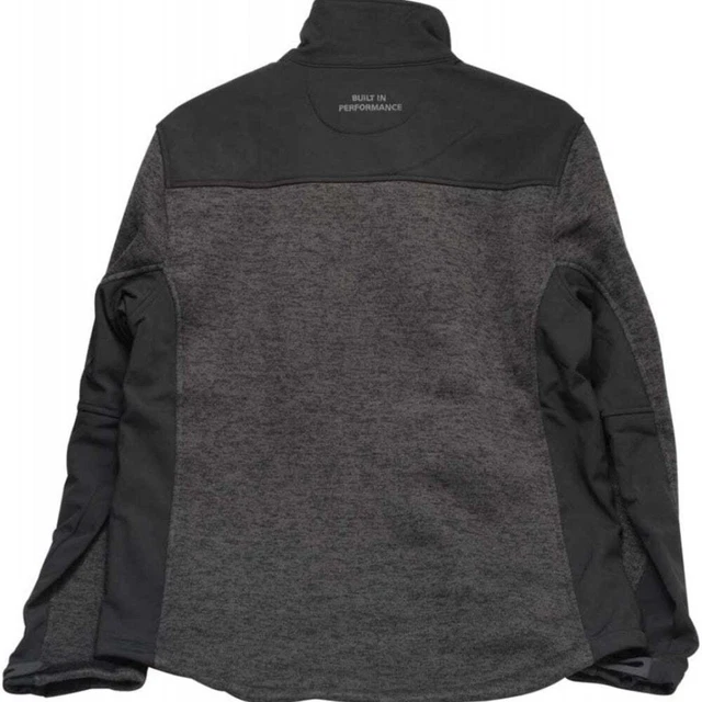 Mens Stanley Zip Up Thermal Insulated Work Fleece Lined Knitted Jumper Jacket Sz 2