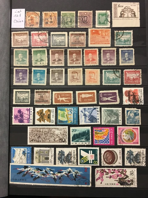 lot.148.    . timbres de Chine.  neufs et oblitérés.   en très bon état.