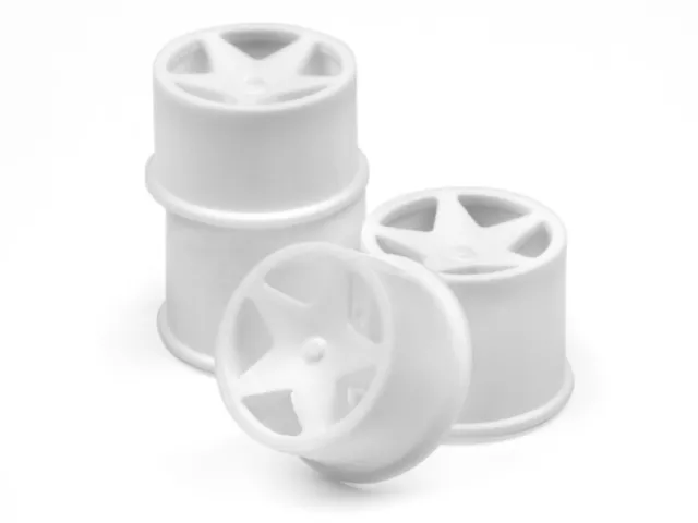 HPI #114286 - Q32 SUPER STAR WHEEL SET F/R (WHITE/18x10/18x14/4pcs)