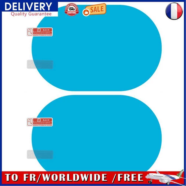 2x Car Door Rearview Mirror Anti Fog Rainproof Protective Film (100x150mm)