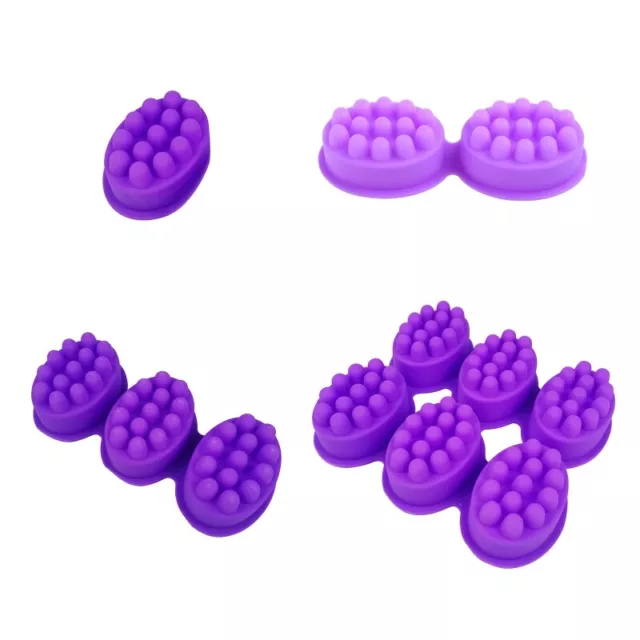 3D Handmade Silicone Soap Mold Massage Bar Making Tools