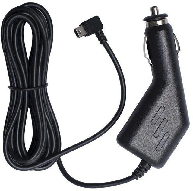 Right Angle Car Vehicle Power Charger Adapter For TomTom Garmin Navman Sat Nav