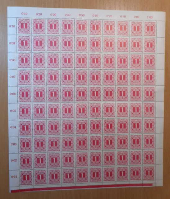 Ö.1949 PORTO ANK.Nr.232 als Schalter-Bogen postfrisch**