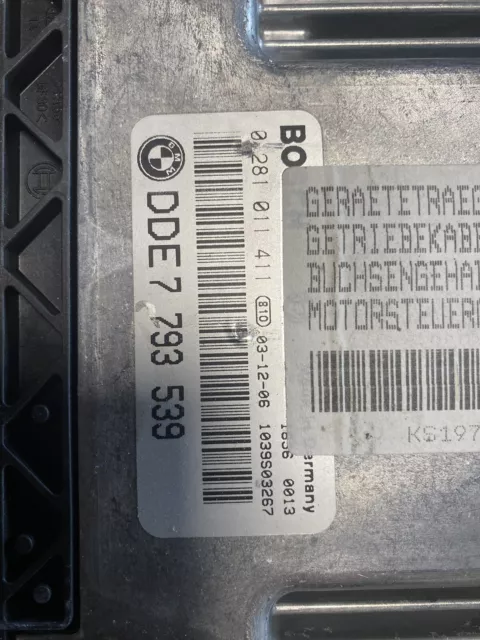 Bmw E46 318d calculateur moteur BOSCH 0281011411 - DDE 7793539