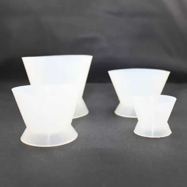 4 Pcs/Set Dental Lab Non-Stick Flexible Silicone Dappen Dish Mixing Bowl Cup A