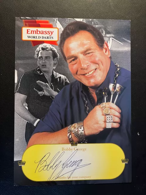 Bobby George - Legendary Darts Player - Excellent Signed Promo Photo