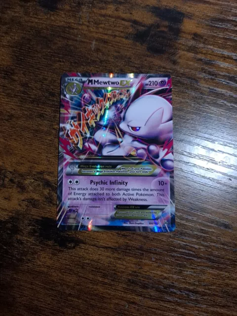 Pokemon X & Y BREAKthrough Single Card Holo Rare Mega Mewtwo-EX #64 