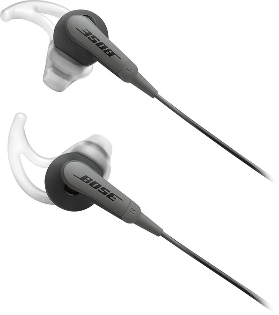 BOSE SOUNDSPORT WIRED 3.5mm Jack Earbuds Inear Headphones Charcoal