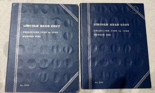TWO PARTIAL LINCOLN HEAD CENT COLLECTIONS, 1909 TO 1940S (81 coins) COIN FOLDER
