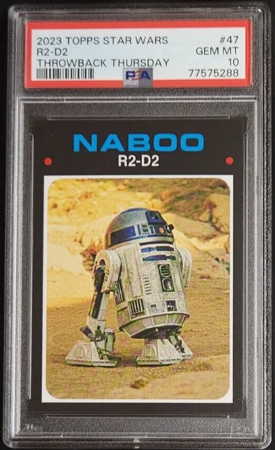 R2-D2 2023 Topps Throwback Thursday Star Wars #47 PSA 10 GEM MT