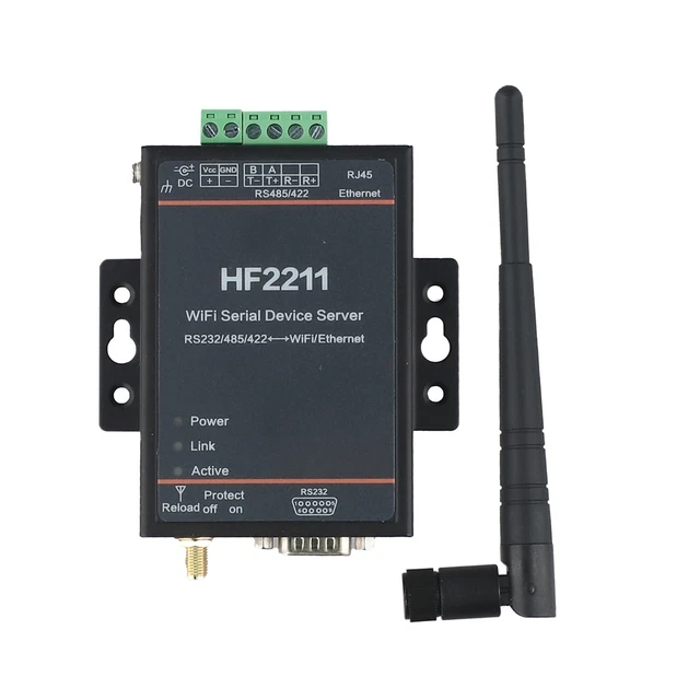 HF2211 INDUSTRIAL MODBUS Serial RS232/RS485/RS422 WiFi/Ethernet ...