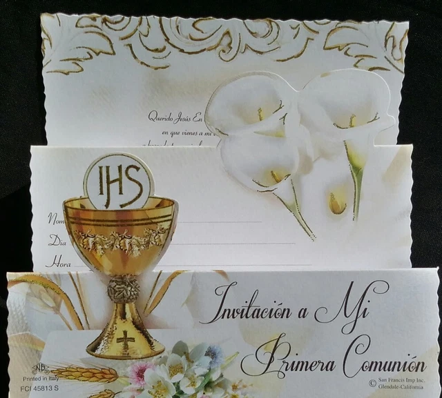 INVITACIONES DE PRIMERA Comunion (Spanish First Communion Invitations