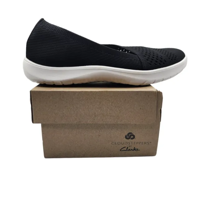 Clarks Cloudsteppers Adella Moon Womens Knit Slip Ons Loafers Shoes Comfort