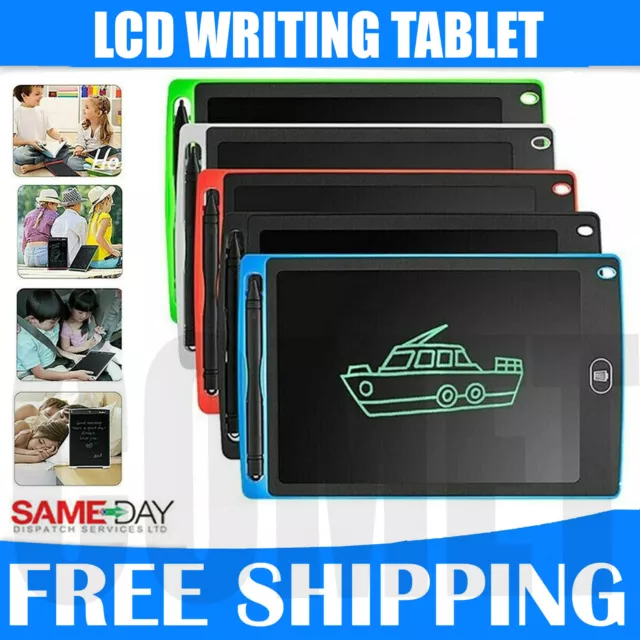12"/8.5" LCD Writing Tablet Drawing Board Digital Painting Graphics Kids Gifts
