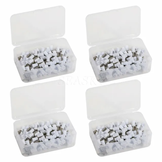 400pcs/4 Box Dental Prophy Tooth Polish Polishing Cup Latch Type Rubber in USA