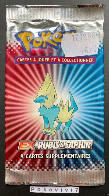 BOOSTER Bloc EX Pokemon EX RUBIS & SAPHIR Vide / Empty / Open / NO CARDS !