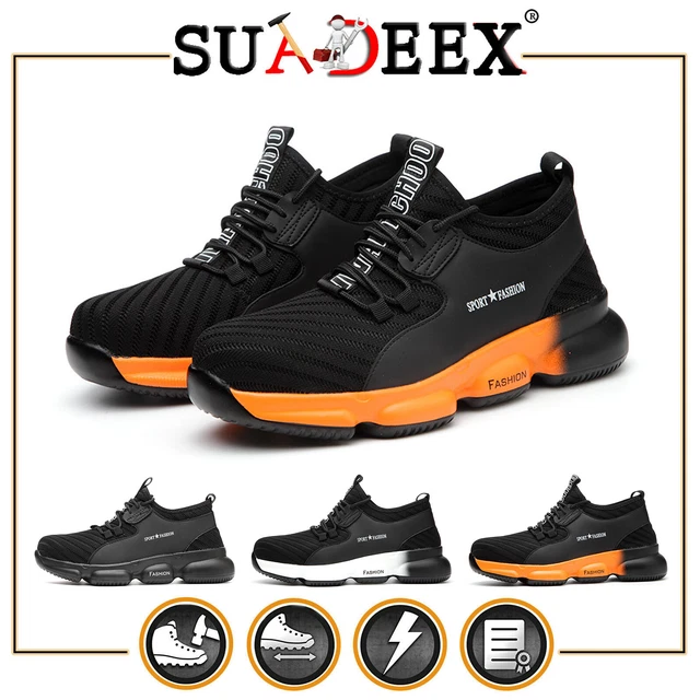 LIGHTWEIGHT SAFETY SHOES Mens/Womens Steel Toe Cap Work Boots Trainers ...
