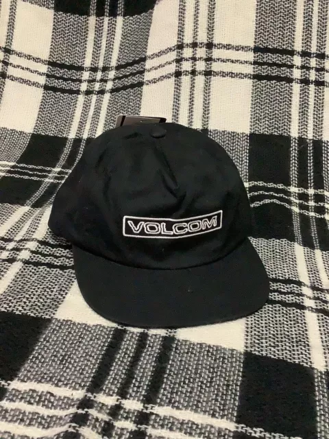 New Volcom Volzee Black Mens Cotton Snapback Hat RHTVLC-86