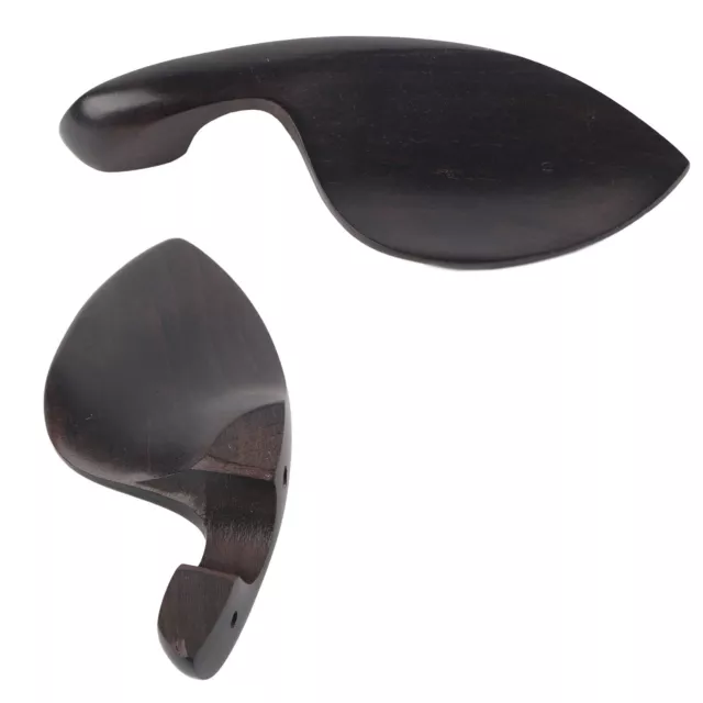 Ebony Wood Violin Chin Rest With Standard Bracket For 4/4 Size Music Instrum GRS