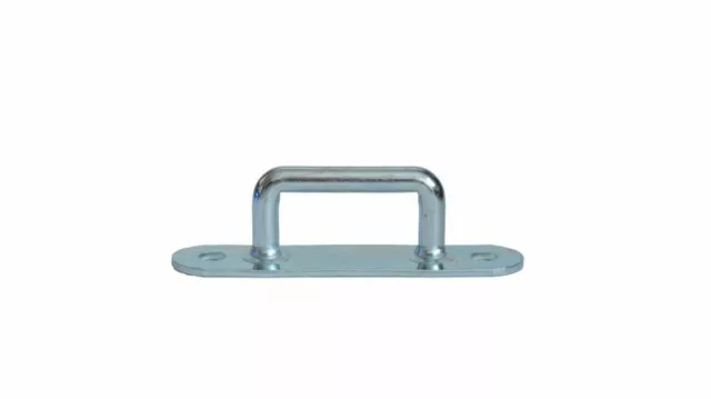 20 pezzi - crampi staffa/cinghia - 36x23 mm - gancio telone - acciaio zincato (0,81