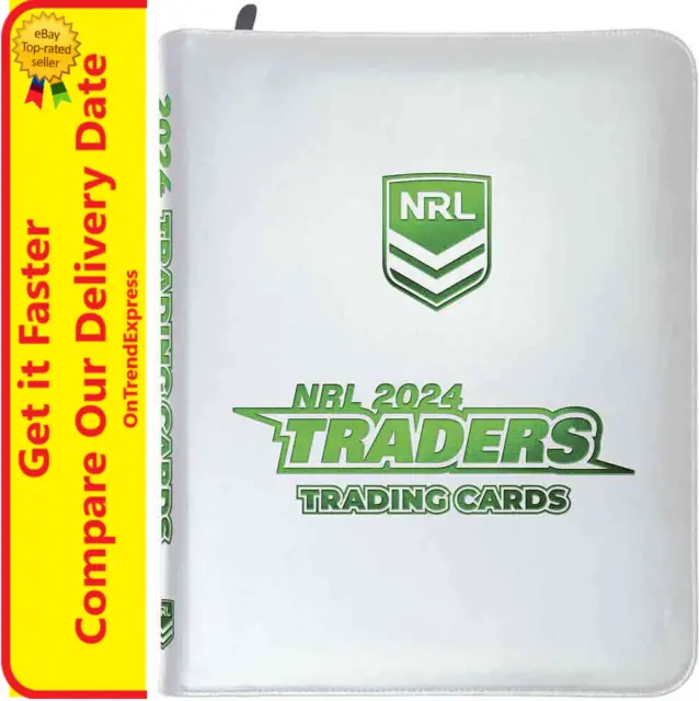 2024 NRL Traders Rugby League Trading Cards Album with 30 x 9 Pocket Pages