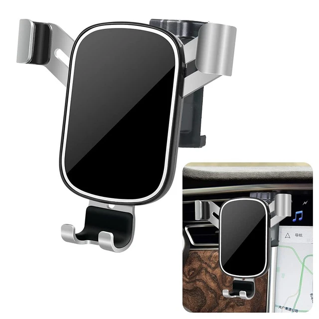 LUNQIN Car Phone Holder for 2016-2020 Tesla Model X and 2012-2021 Teslan