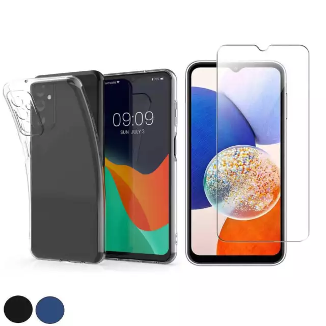Coque de protection souple + Verre trempé 2.5D pour Samsung Galaxy A54 5G