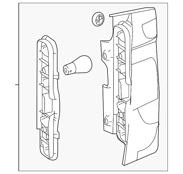 Genuine Mercedes-Benz Tail Lamp Assembly 447-820-10-64
