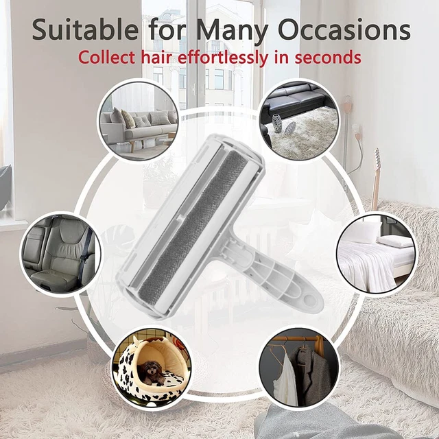 Pet Dog Cat Hair Lint Remover Reusable Roller Bed Sofa Clothes Cleaning Brush 2