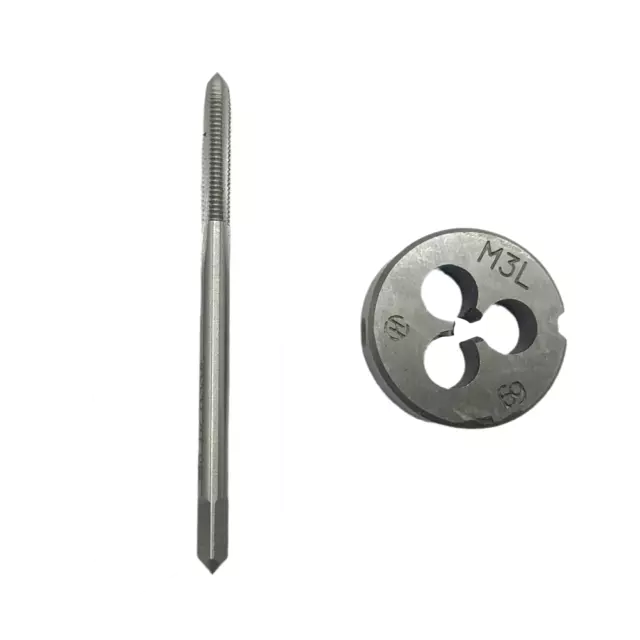 M3 x 0.5 Tap & Die M3 x 0.5mm Die LH M3x0.5 Metric Thread Tap Left Hand HSS New