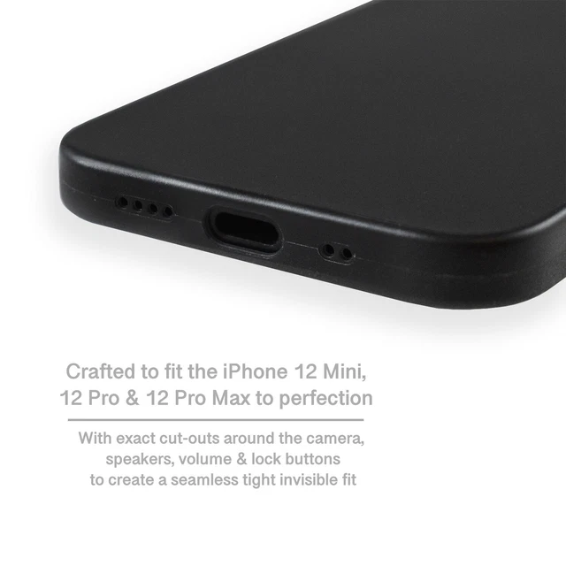 Ultradünne [0,1 mm] iPhone 12 Mini, Pro & Max Hülle | Matt Slim Hartlicht Abdeckung 4