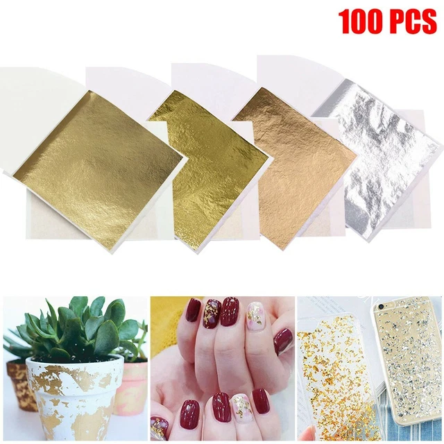 Film Papiers Cuivre Simulation Argent 100 Pages Imperméable Alliage + Papier