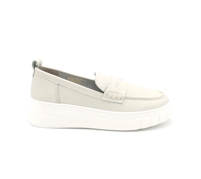 Cinzia Soft Chaussures pour Femmes Mocassins en Cuir Été Compensées Casual