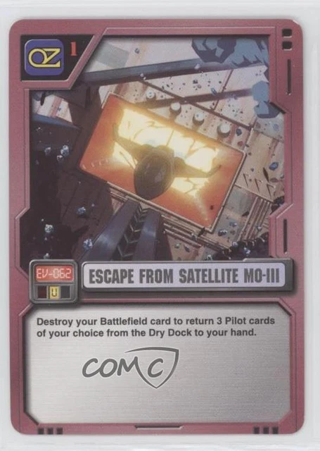 2001 Gundam MS War Trading Card Game Escape From Satellite MO-III #EV-062 0ka3