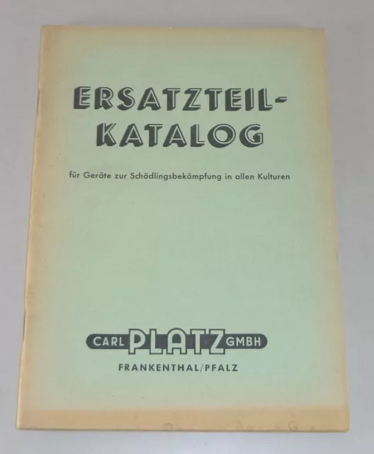 Catálogo de Piezas / Lista Sitio Dispositivos Para Control de Plagas De 01/1961