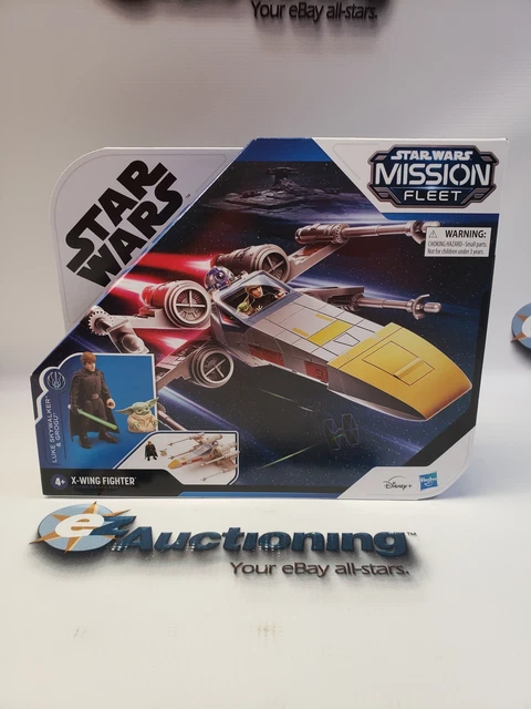STAR WARS MISSION Fleet The Mandalorian X-Wing Fighter Luke Skywalker & Grogu EUR 23,47