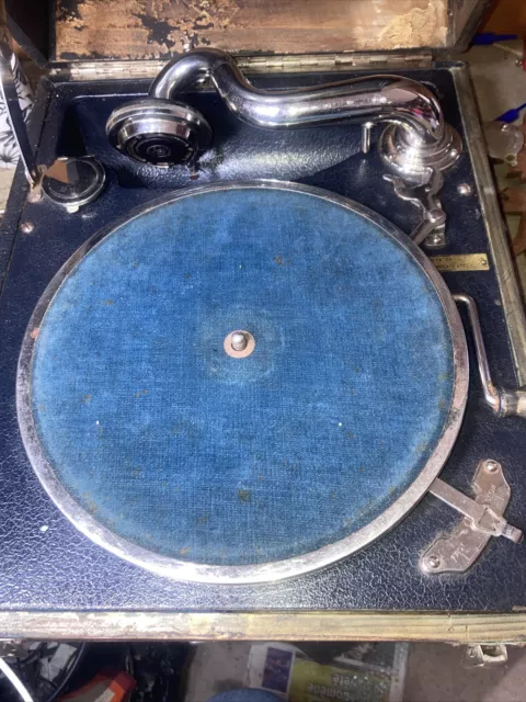 Antico Grammofono Paillard Regno Unito Brevetto Numerata