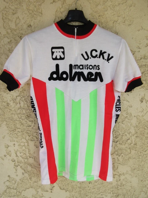 Maillot cycliste CONFORAMA COLOMBES V.C.G camiseta années 80 shirt
