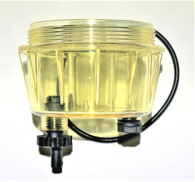 Diesel Fuel Filter Plastic Bowl Water Drain Valve FS19799 Racor S3238P S3238T