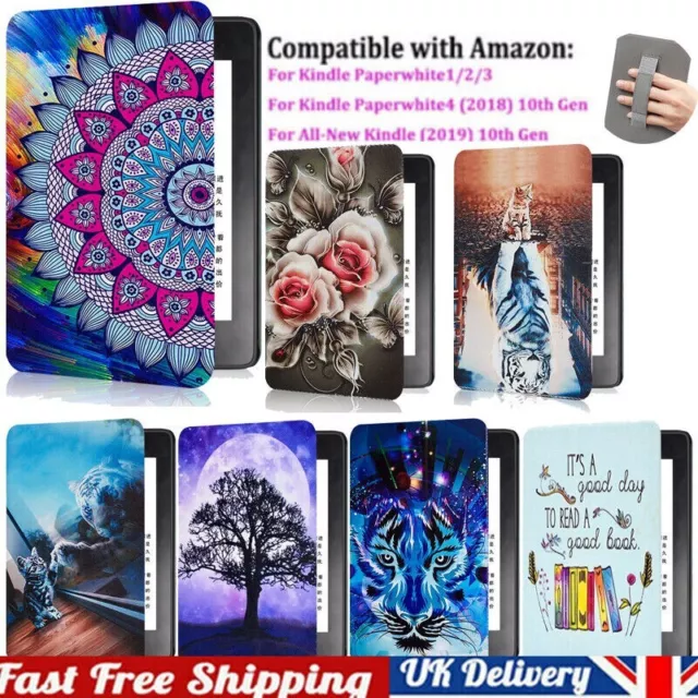 Smart Case For Amazon Kindle Paperwhite 2 3 6 7th 4 10th Gen 2019 Leather Cover