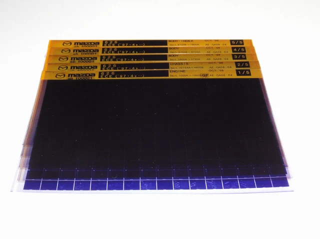 Microiche MICROFICHE CATALOGO RICAMBI Mazda 626 Modelli 1997 - Stand 10/1998 EUR ...