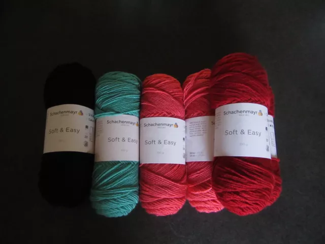 Wolle Konvolut - Schachenmayr Soft & Easy - 6 Knäuel, Garn - Stricken, Häkeln