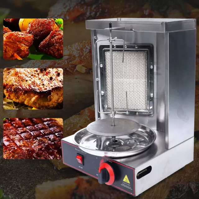 Vertical Broiler Grill Shawarma Barbecue Machine Heating Stainless Steel UK