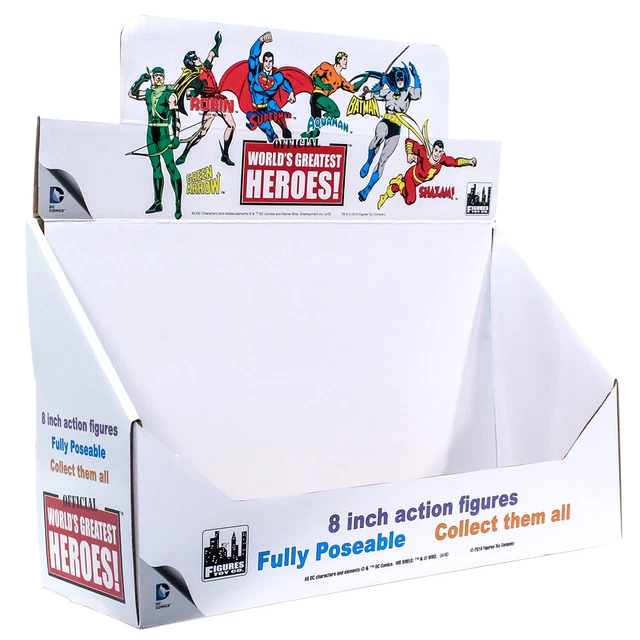 DC COMICS RETRO Style Boxed 8 Inch Action Figures Display Box Only 31