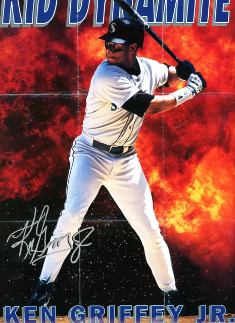 1993 Ken Griffey Jr. Vtg Kelloggs Seattle Mariners "Kid Dynamite" MLB Poster
